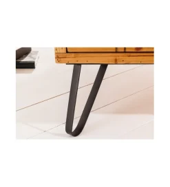 Invicta Interior - przedsprzedaż Stolik kawowy TULUZA II 100 cm drewno jodła