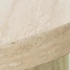 Exclusivas Stolik kawowy UDERMENTA 80 cm w optyce travertynu