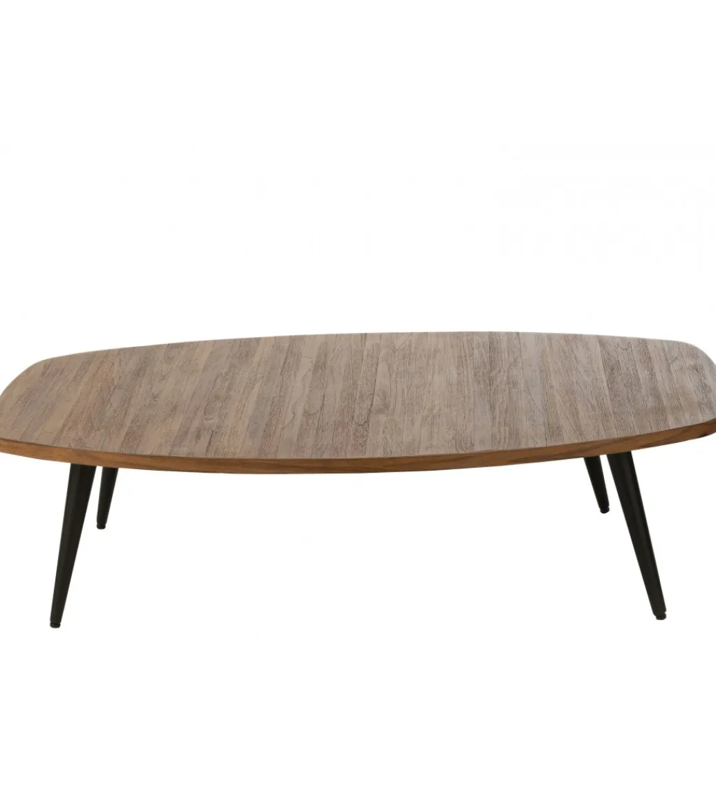 J-Line Stolik kawowy UDINE 120 cm drewno teak