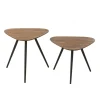 J-Line Stolik kawowy UDINE set 2 drewno teak