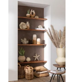 J-Line Stolik kawowy UDINE set 2 drewno teak