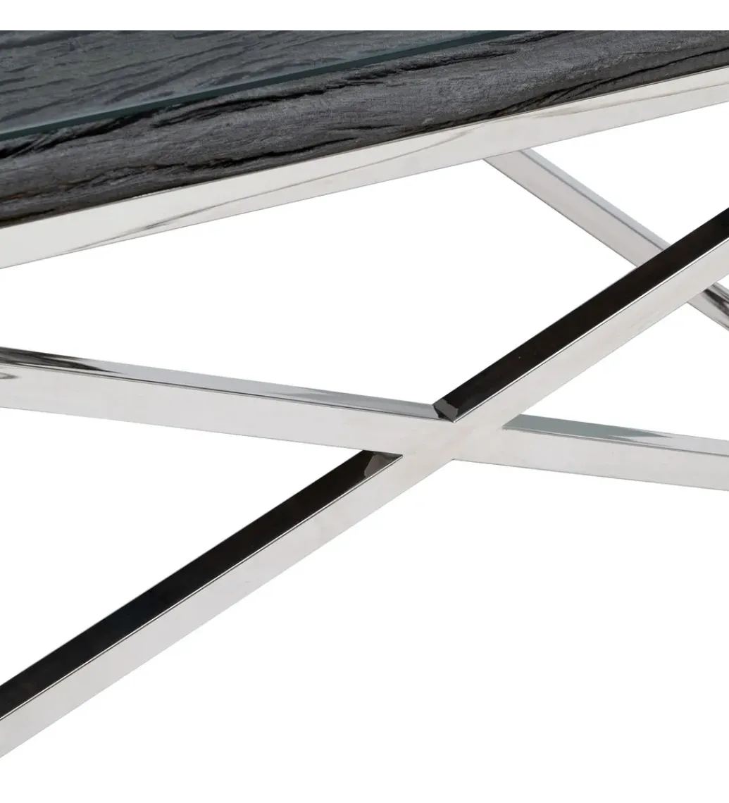 Zona-Design Stolik kawowy VERTA 100 cm szklany