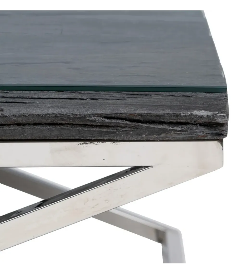 Zona-Design Stolik kawowy VERTA 100 cm szklany