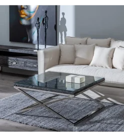 Zona-Design Stolik kawowy VERTA 100 cm szklany