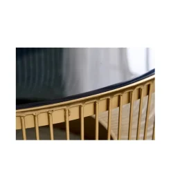 Invicta Interior Stolik kawowy Vittel 79 cm czarno złoty
