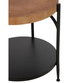 J-Line Stolik kawowy VONI 45 cm woptyce drewna