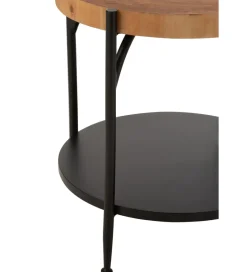 J-Line Stolik kawowy VONI 45 cm woptyce drewna