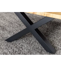 Invicta Interior - przedsprzedaż Stolik kawowy WILD 90 cm wygląd naturalnego dębu