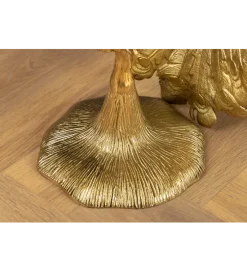 Invicta Interior - przedsprzedaż Stolik kawowy WILDLIFE PEACOCK 75 cm złoty
