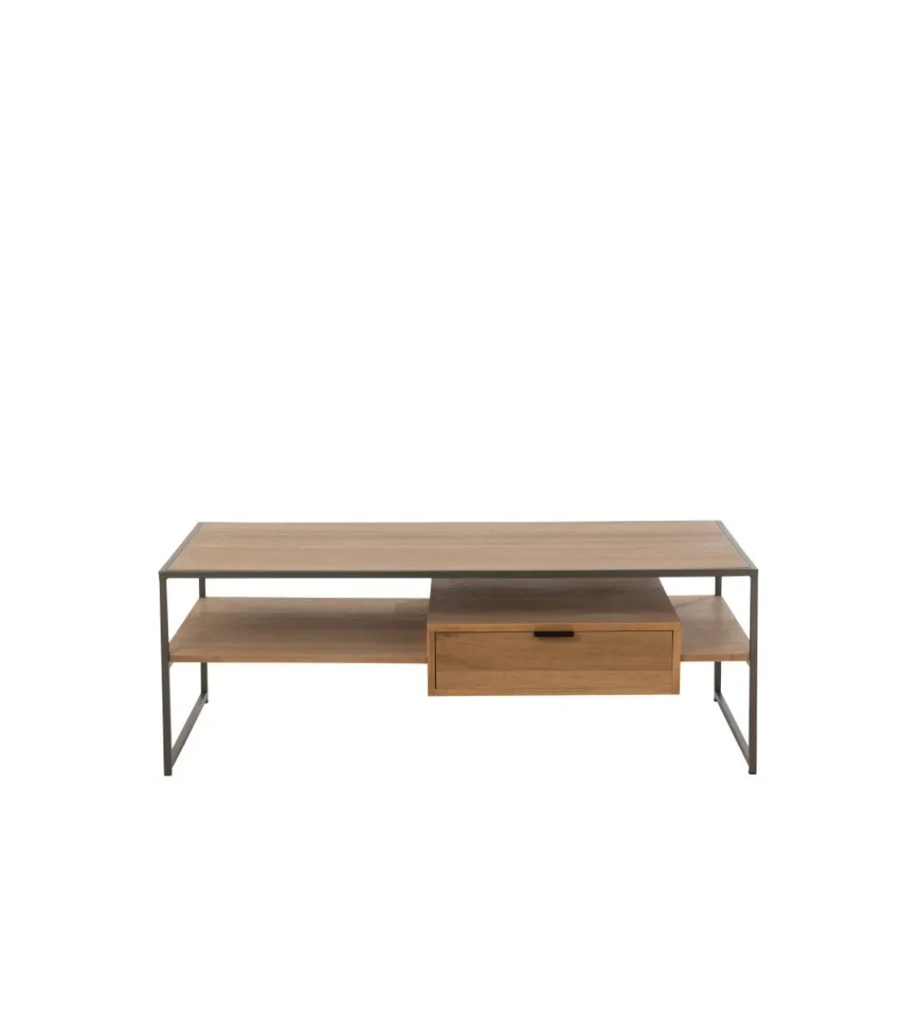 J-Line Stolik kawowy WILLY 120 cm w kolorze naturalnym