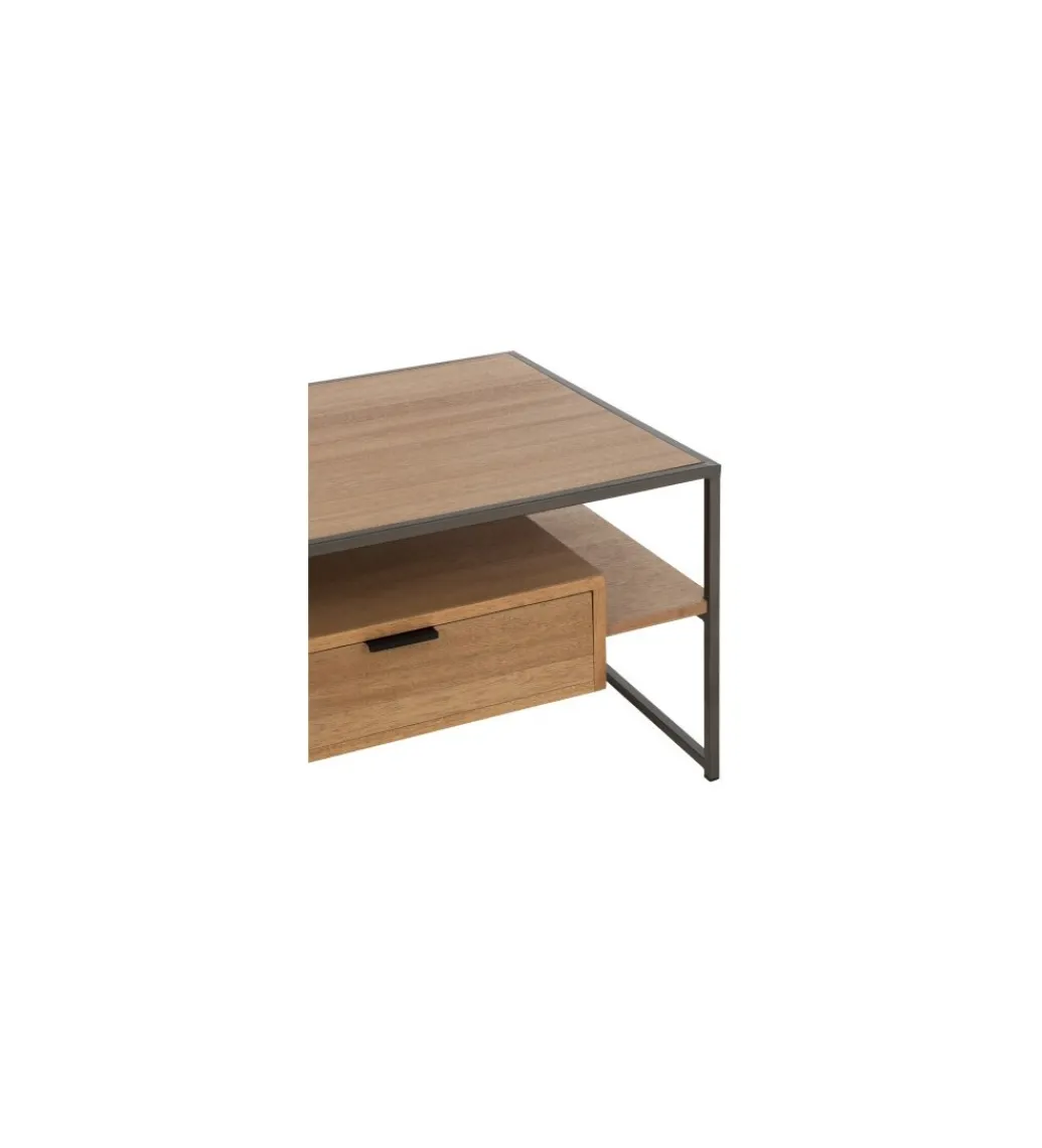 J-Line Stolik kawowy WILLY 120 cm w kolorze naturalnym
