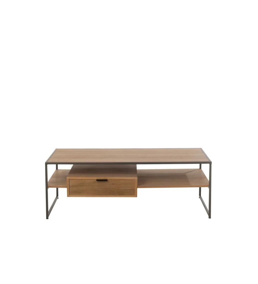 J-Line Stolik kawowy WILLY 120 cm w kolorze naturalnym