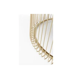 KARE Stolik kawowy Wire Brass set 2 złoty