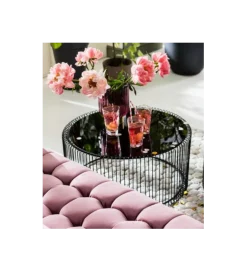 KARE Stolik kawowy Wire SET 2 czarny