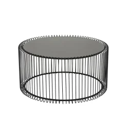 KARE Stolik kawowy Wire SET 2 czarny
