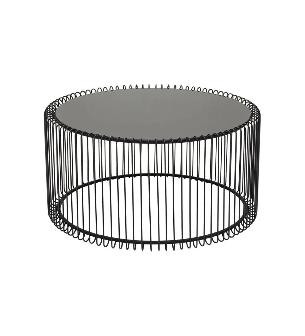 KARE Stolik kawowy Wire SET 2 czarny