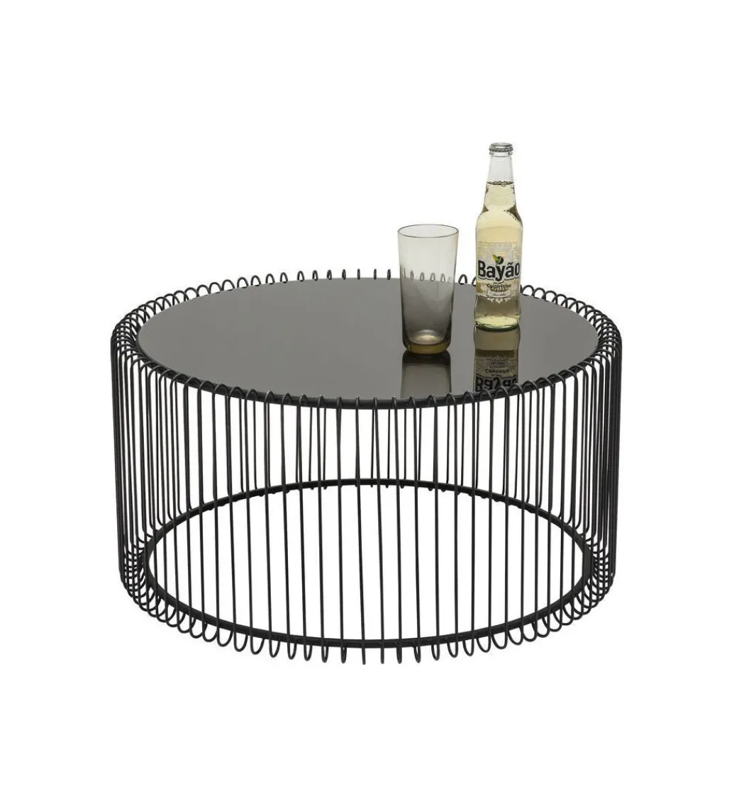KARE Stolik kawowy Wire SET 2 czarny