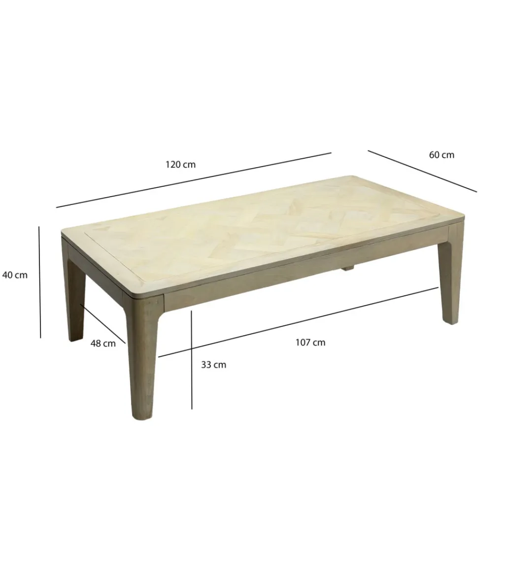 WOHNLING, GERMANY Stolik kawowy WOHNLING 120 cm drewno mango