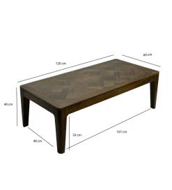 WOHNLING, GERMANY Stolik kawowy WOHNLING 120 cm drewno mango