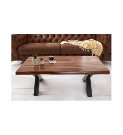 Invicta Interior - przedsprzedaż Stolik kawowy ZAMBEZI Amazonas X 110 cm drewno Sheesham
