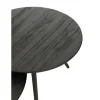 J-Line Stolik kawowy ZAMBIA set 4 drewno teak czarny