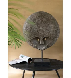 J-Line Stolik kawowy ZAMBIA set 4 drewno teak czarny