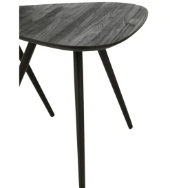J-Line Stolik kawowy ZAMBIA set 2 drewno teak czarny