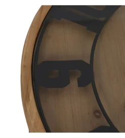Zona-Design Stolik kawowy ZEGAR 80 cm drewno jodła