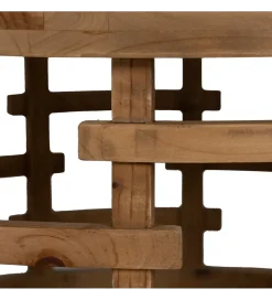 Zona-Design Stolik kawowy ZEGAR 80 cm drewno jodła