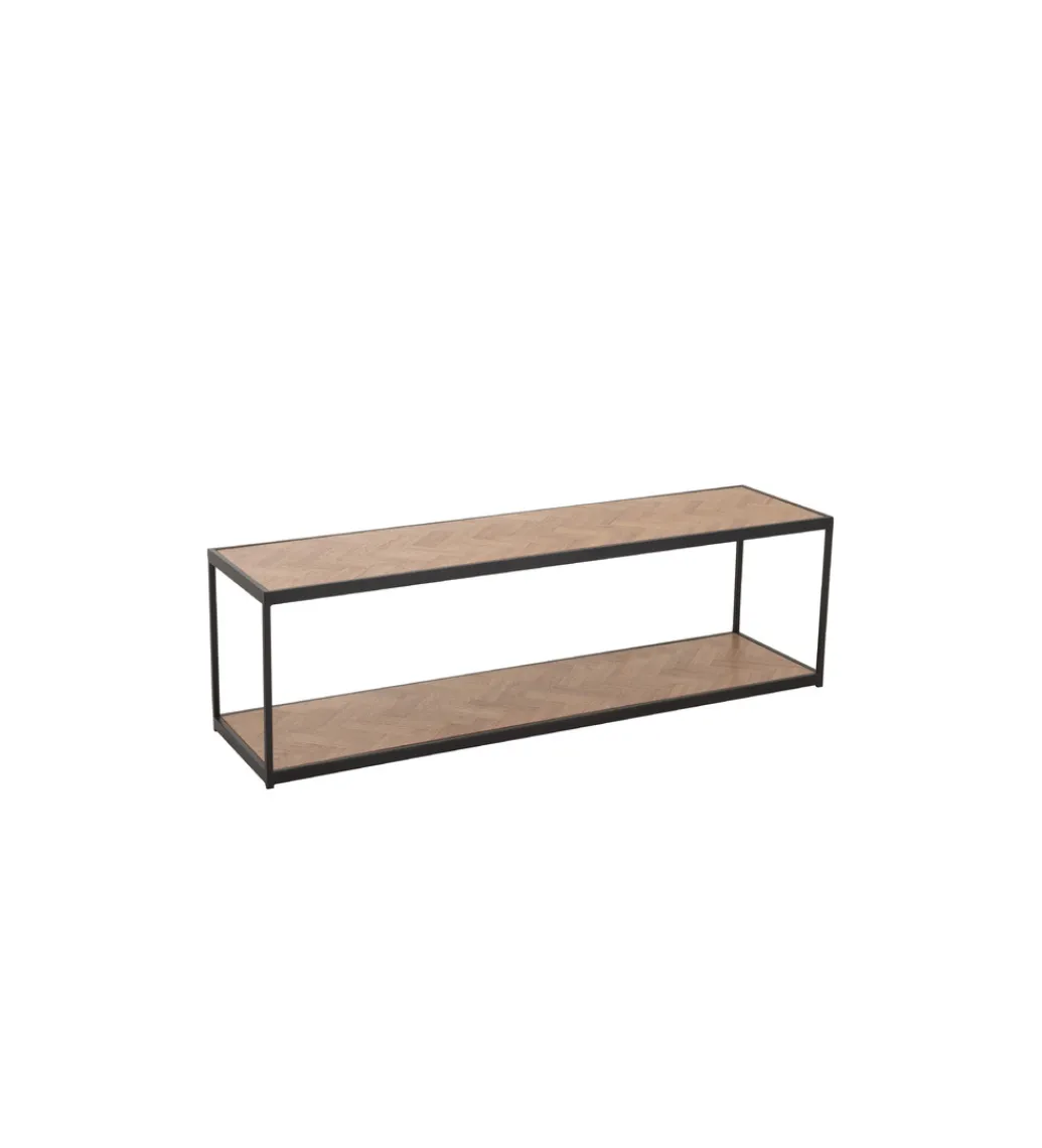 J-Line Stolik kawowy ZYGZAK 150 cm naturalny