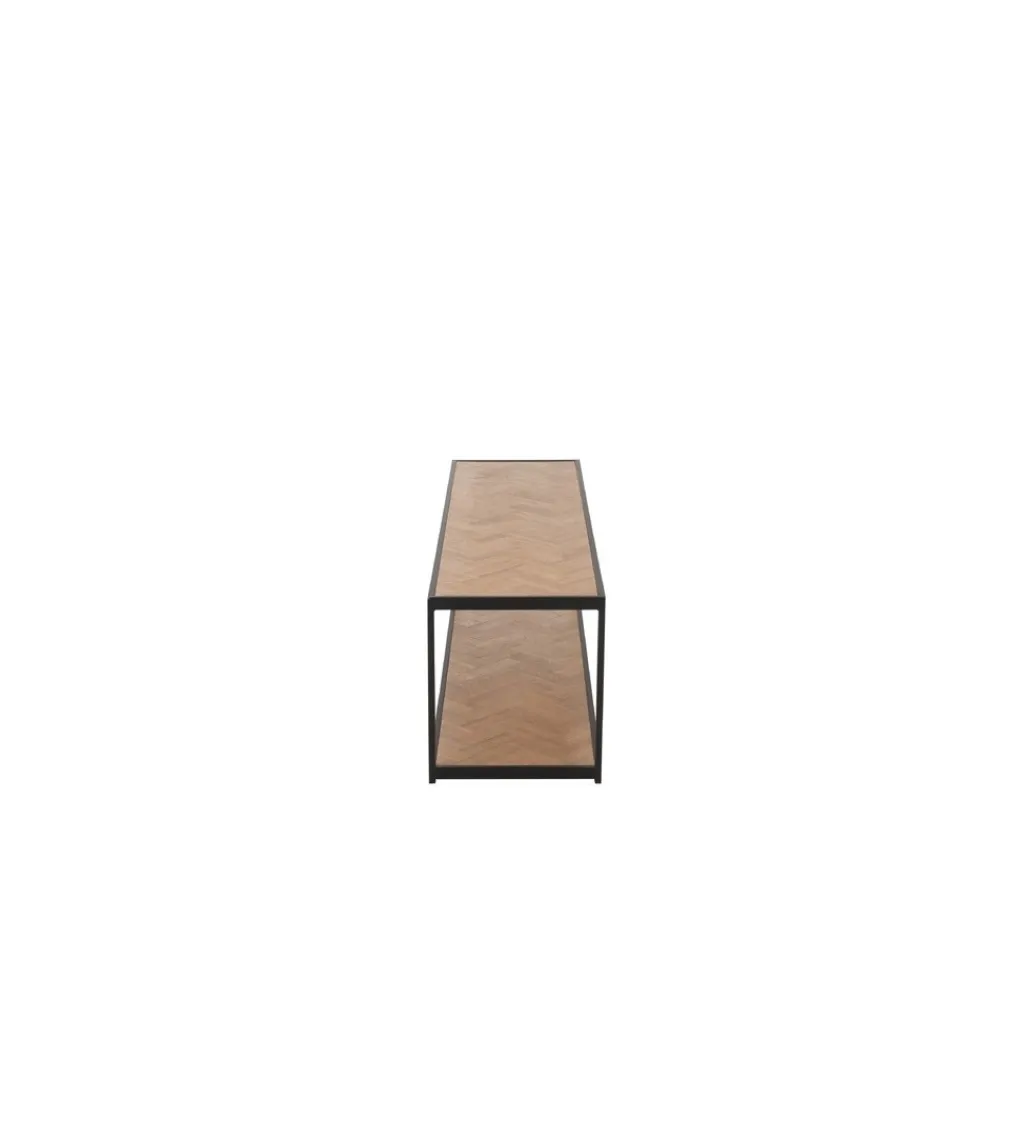 J-Line Stolik kawowy ZYGZAK 150 cm naturalny