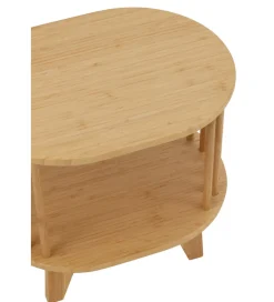 J-Line Stolik nocny LIVE 46 cm bambus naturalny