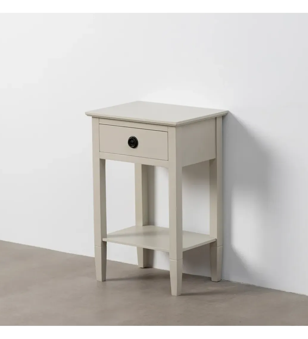 Zona-Design Stolik nocny REID 40 cm jasnoszary