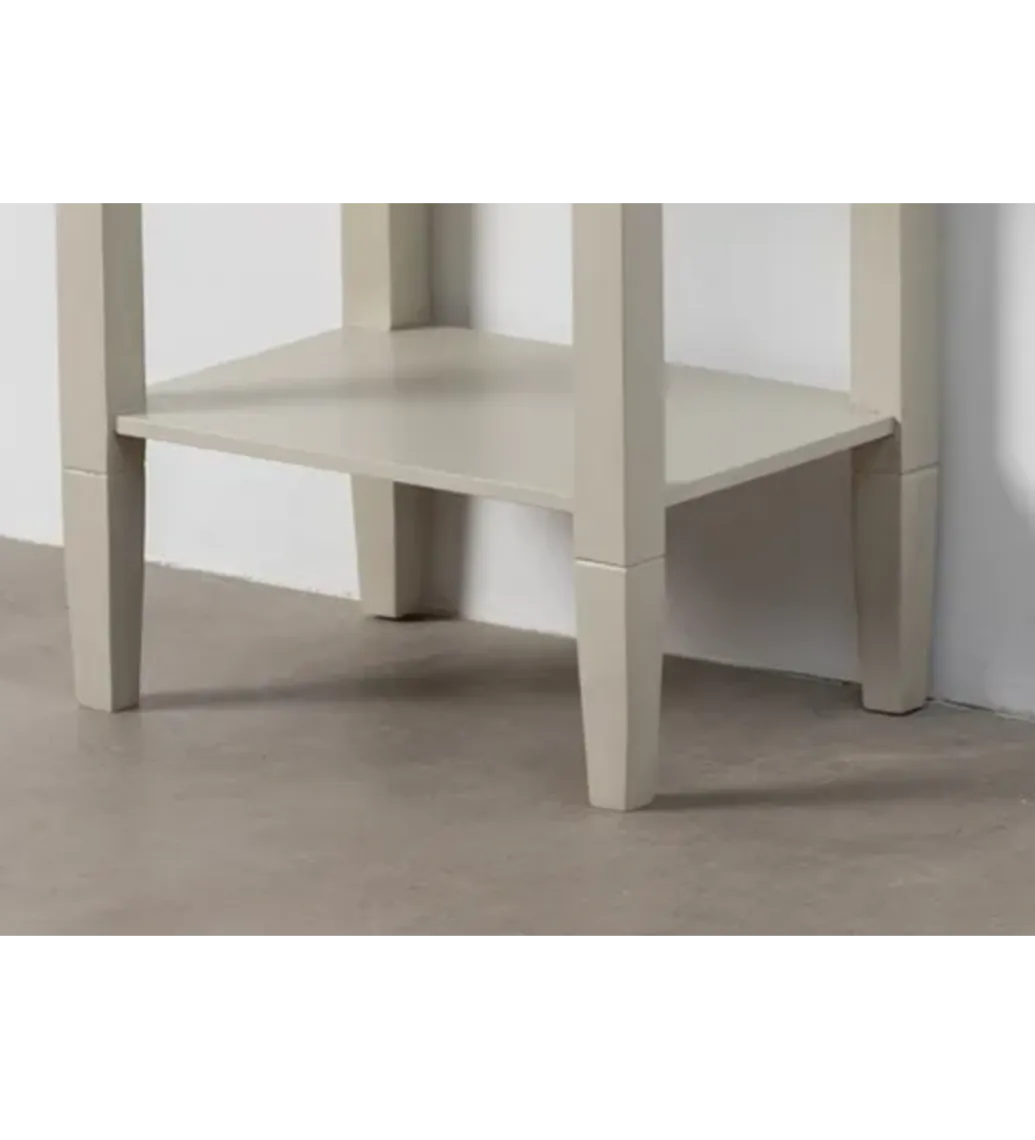Zona-Design Stolik nocny REID 40 cm jasnoszary