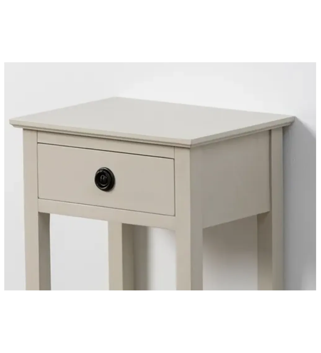 Zona-Design Stolik nocny REID 40 cm jasnoszary