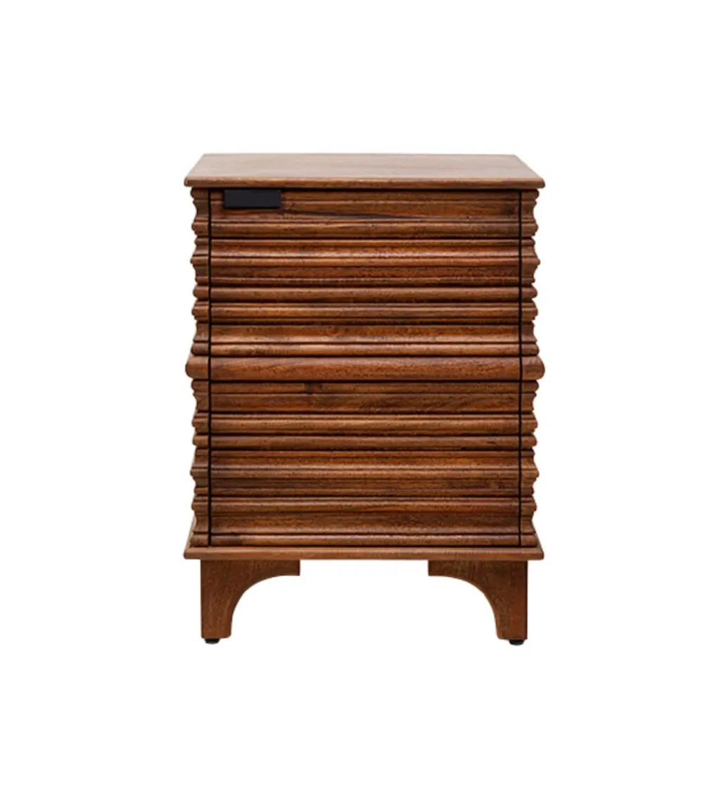 KARE Stolik nocny SANTOS 70 cm drewno mango