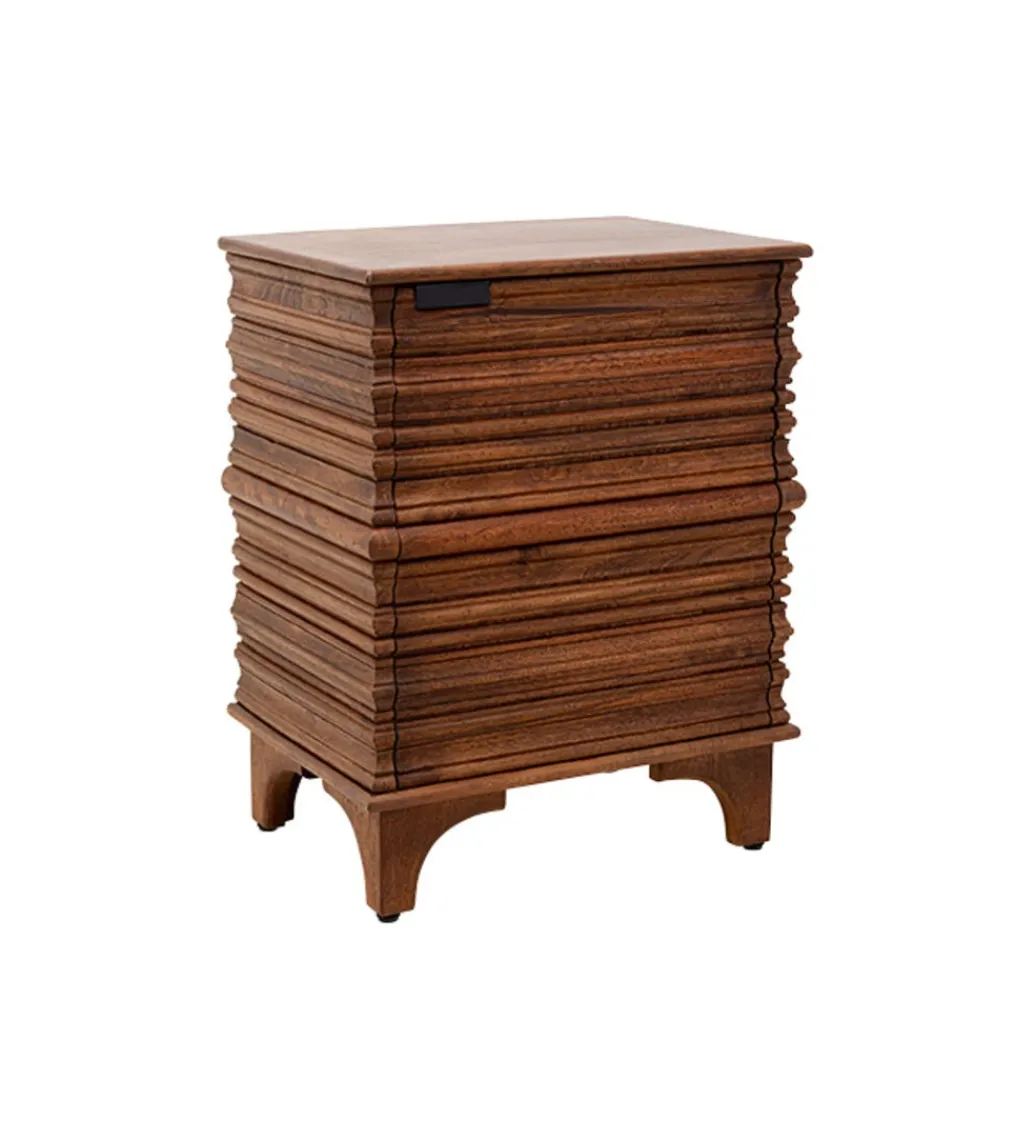 KARE Stolik nocny SANTOS 70 cm drewno mango