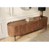 Invicta Interior Stolik pod TV ADLON 200 cm drewno mango wzór 3D