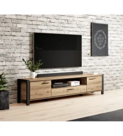 Helvetia Stolik Pod TV AKTIV 210 cm w optyce dąb Taurus