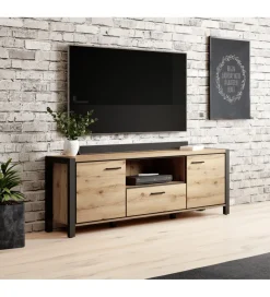 Helvetia Stolik Pod TV AKTIV 180 cm w optyce dąb Taurus