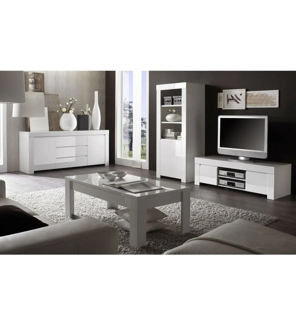 MCA Linia Włoska Stolik Pod TV AMALFI 190 Cm Biały