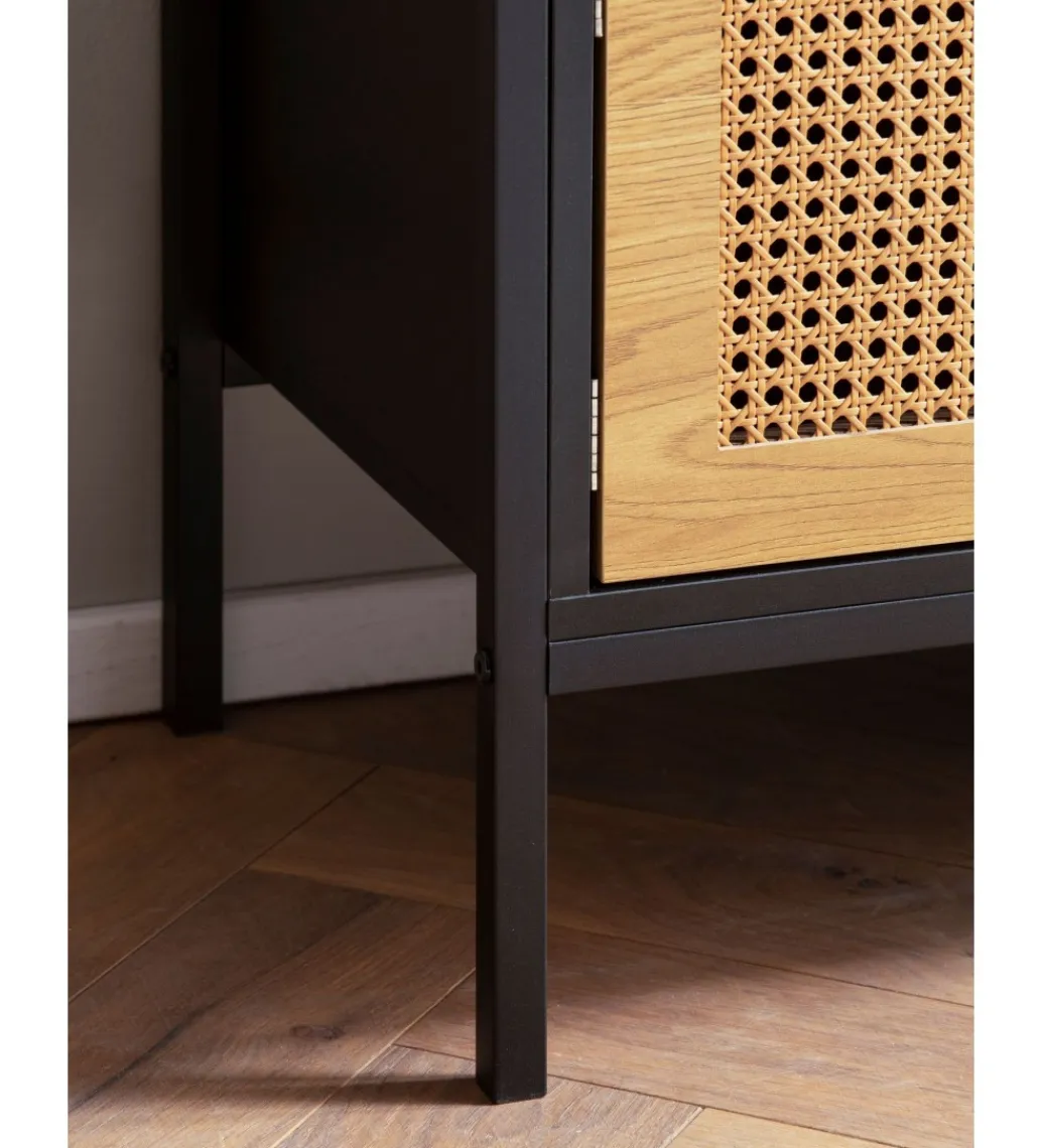 WOHNLING, GERMANY Stolik pod TV Ambert 110 cm czarny