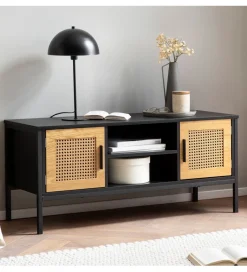WOHNLING, GERMANY Stolik pod TV Ambert 110 cm czarny