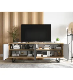 Polski Design ML Stolik pod Tv Apollo B 150 cm antracytowy