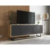 Polski Design ML Stolik pod Tv Apollo B 150 cm czarny