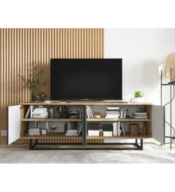 Polski Design ML Stolik pod Tv Apollo B 150 cm czarny