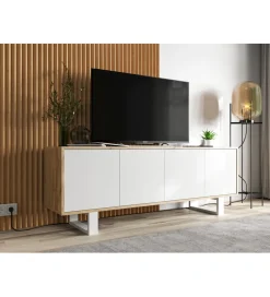 Polski Design ML Stolik pod Tv Apollo B II 150 cm biały