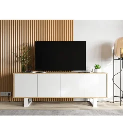 Polski Design ML Stolik pod Tv Apollo B II 150 cm biały