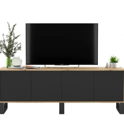 Polski Design ML Stolik pod Tv Apollo B III 150 cm czarny
