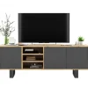 Polski Design ML Stolik pod Tv Apollo II 150 cm antracytowy